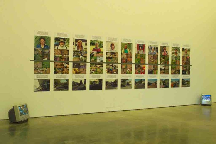 Stephen Willats: Person to Person, People to People, Wall installation at Milton Keynes Gallery