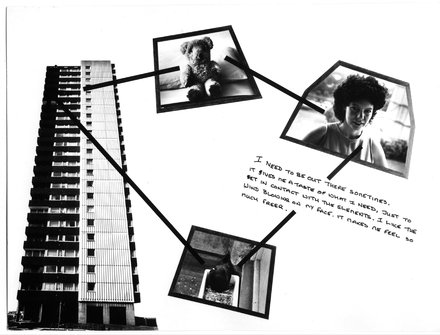 Stephen Willats: Brentford Towers, One of the Display Boards