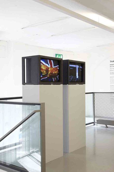 Stephen Willats: Conscious  Unconscious    In and Out the Reality Check - Exhibition at Modern Art Oxford, Signs and Messages, 2013.  Two channel DVD film