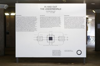 Stephen Willats: In and Out the Underworld, Description of the work at the entrance